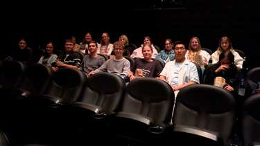 Beim gemeinsamen Kinoabend im 