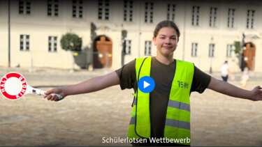 Unser Internatsschüler Pius beim Bezirksentscheid des Schülerlotsenwettbewerbs auf Platz 1